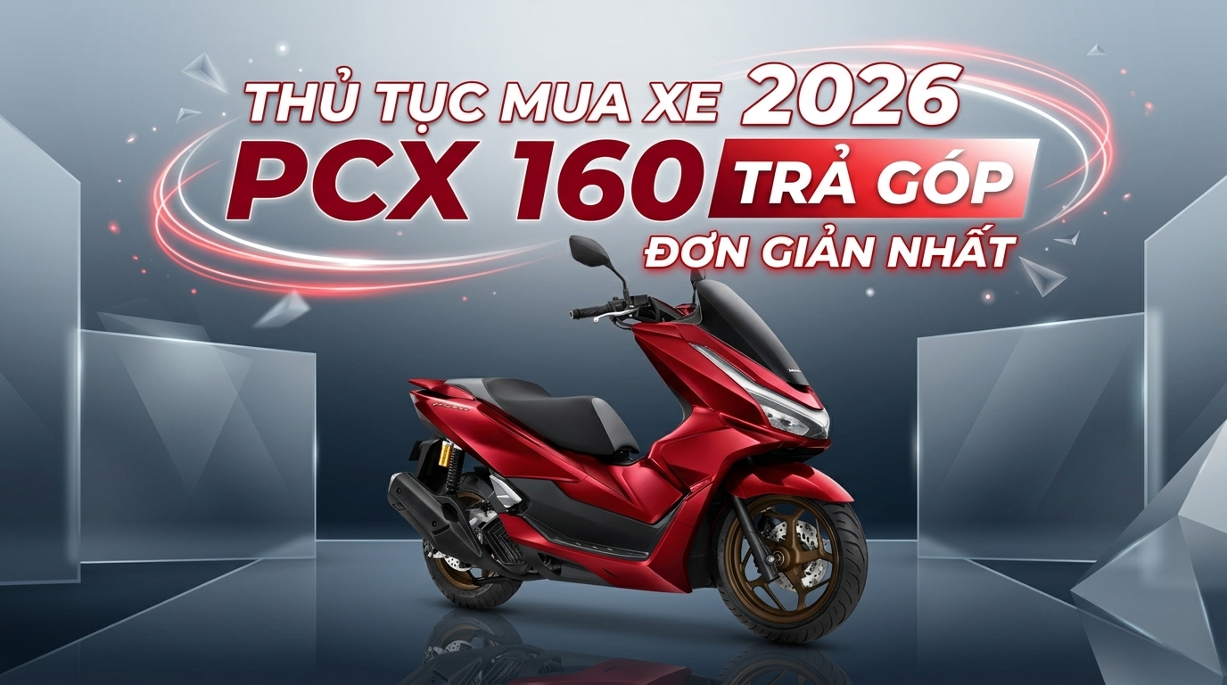 Mua Trả Góp Honda PCX 160 2026 Trả Trước Bao Nhiêu?