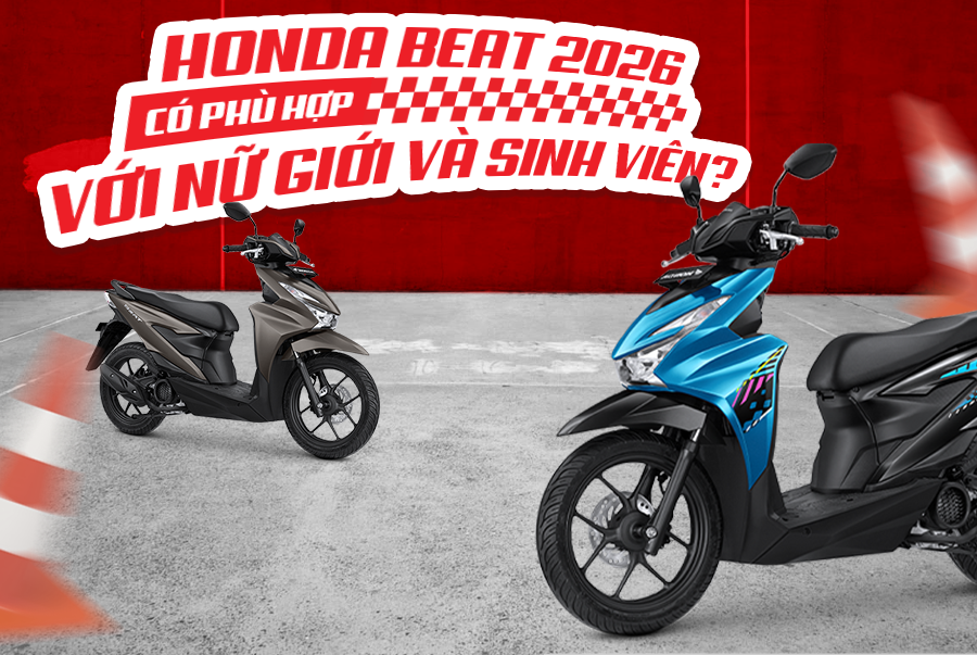 Honda Beat 2026 Có Phù Hợp Với Nữ Giới Và Sinh Viên?